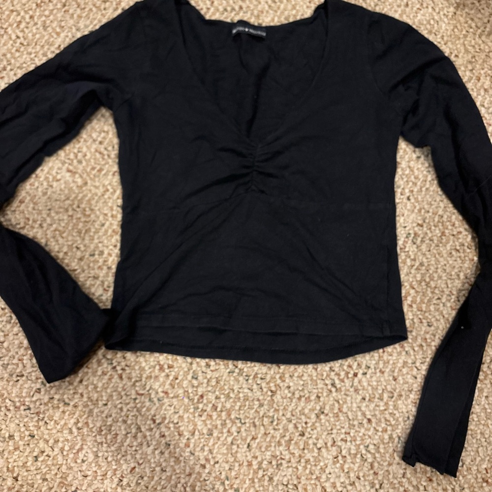 Brandy Melville Black Long Sleeve Top